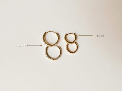 Blessed: 14mm Gold Hoop