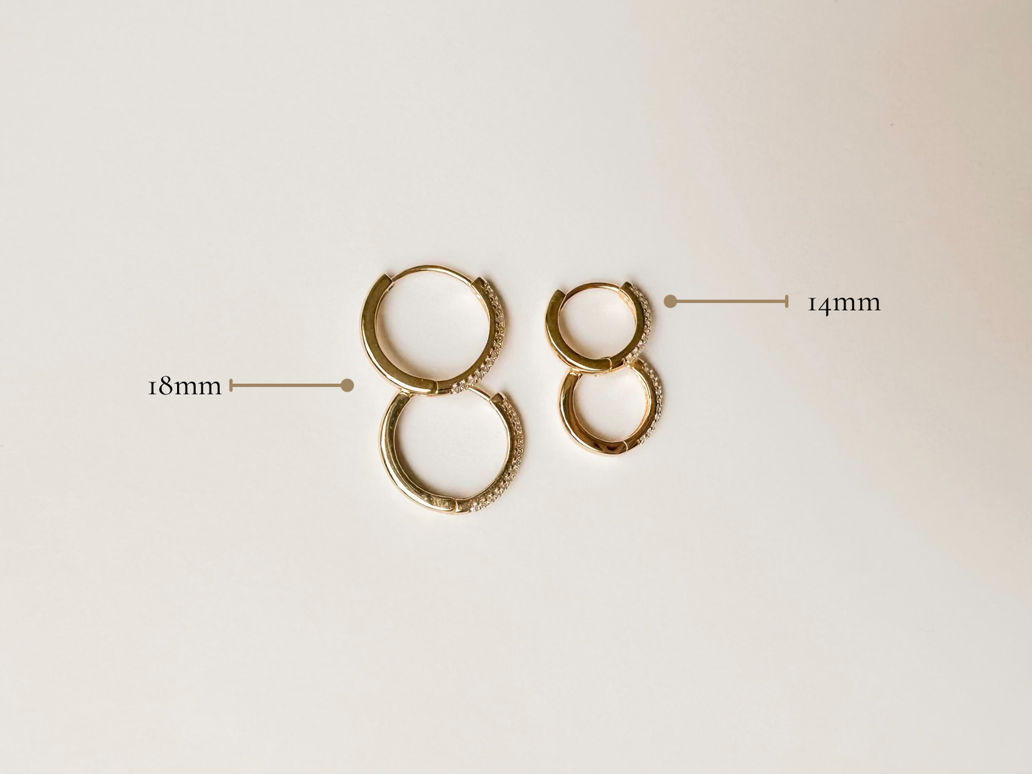Blessed: 18mm Gold Hoop