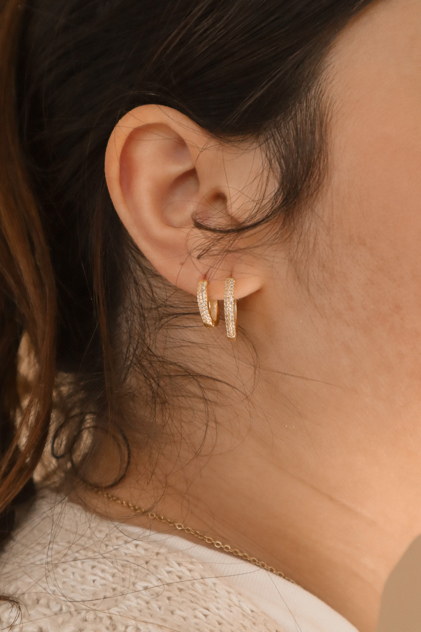 Blessed: 18mm Gold Hoop