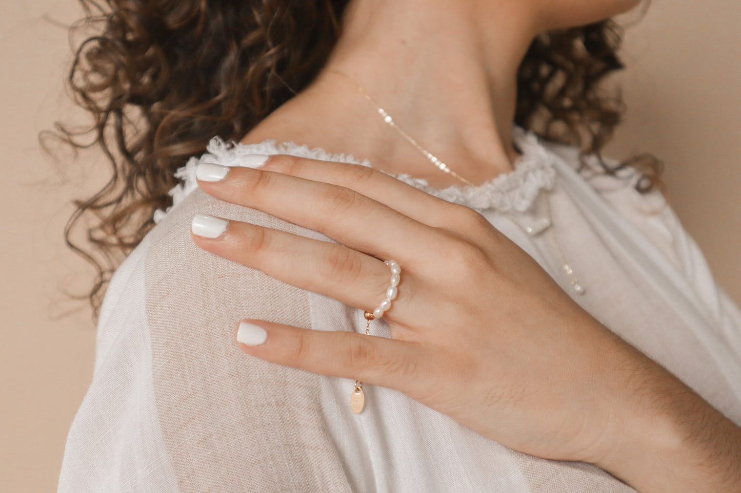 Leah: Pearl Ring